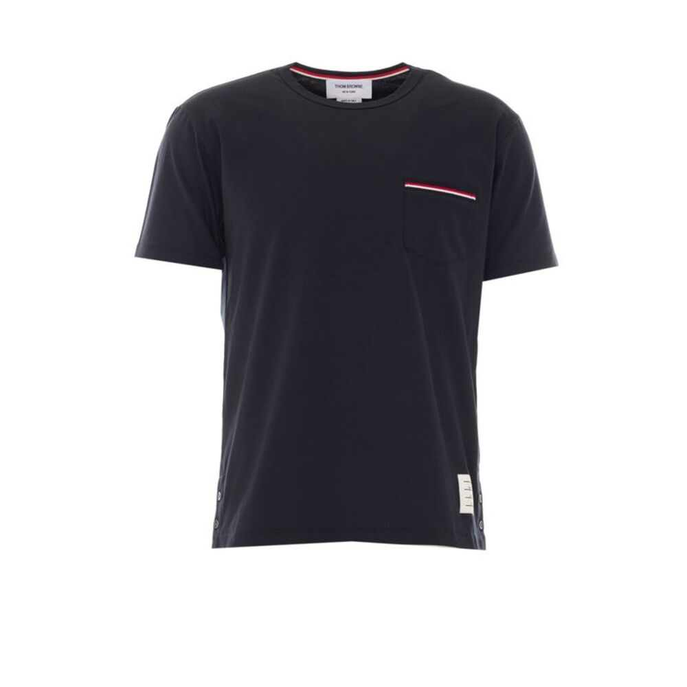 Thom Browne Men Stripe Logo T-Shirt
